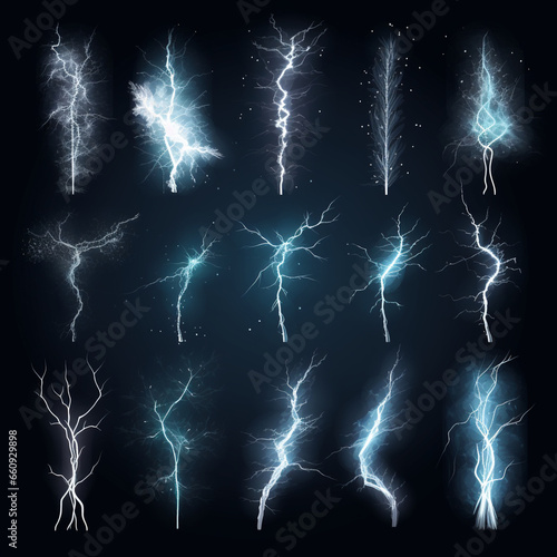 稲妻エフェクトのセット