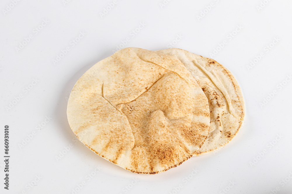 Traditional eastern round pita bread Traditional eastern round pita bread