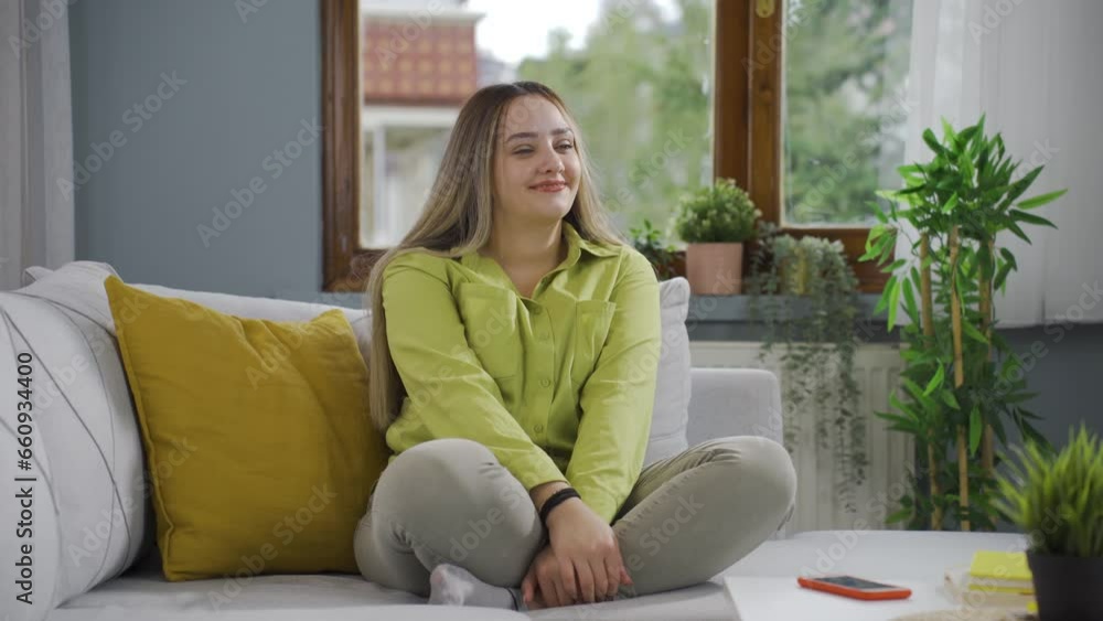 Calm and peaceful woman. Calm and peaceful woman.