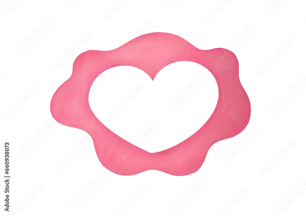 clipart cute watercolor heart shape photo frame with copy space on transparent background. cut out illustration for design of children's scrapbooking albums, diaries, gliders and for any purpose clipart cute watercolor heart shape photo frame with copy space on transparent background. cut out illustration for design of children's scrapbooking albums, diaries, gliders and for any purpose