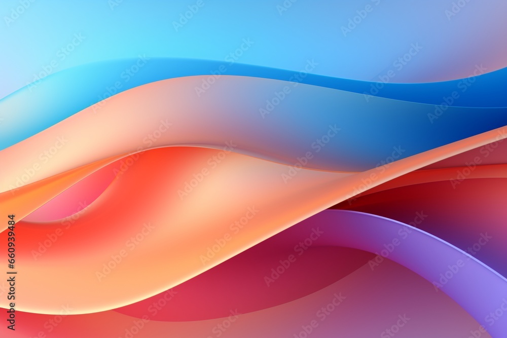 Naklejka premium Vibrant Abstract Gradient: Blue, Pink, and Orange