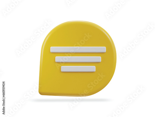 3d chatting icon illustration