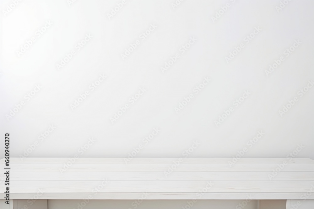 Naklejka premium Blank White Shelf for Product Display