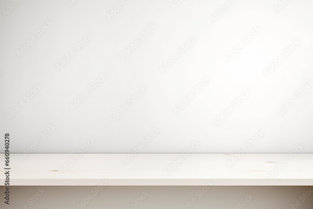 Blank White Shelf for Product Display Blank White Shelf for Product Display