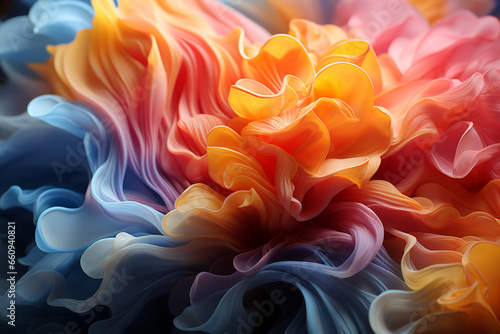 Colorful  Modern Abstract Painting  Abstract background created with generative ai