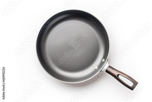 Frying pan on a white background.