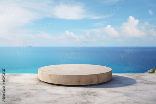 Seaside Elegance marble Podium