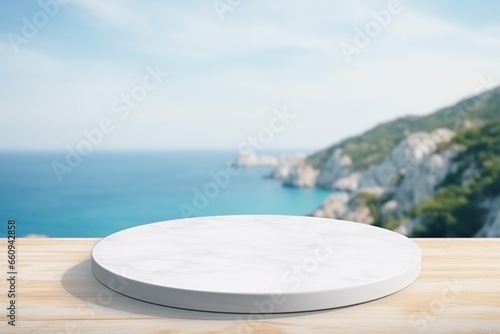 Seaside Elegance marble Podium