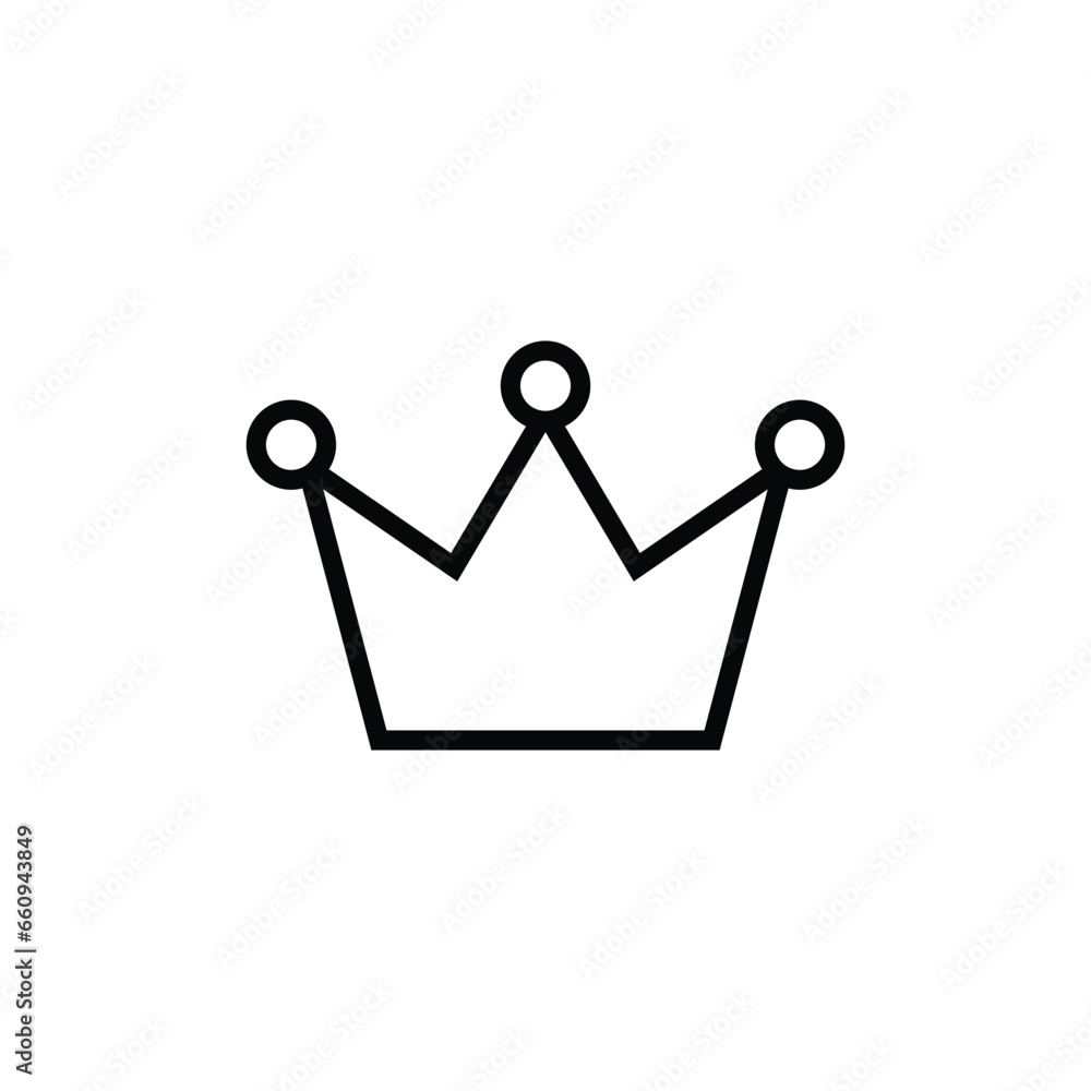 Crown Icon Vector Design Template Crown Icon Vector Design Template