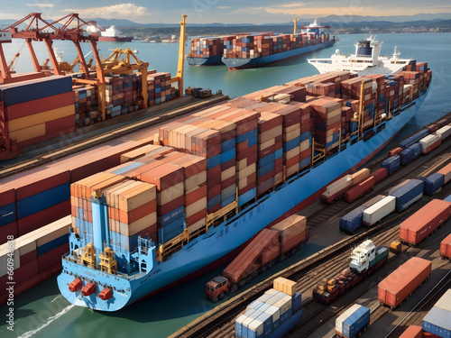 container cargo freight ship