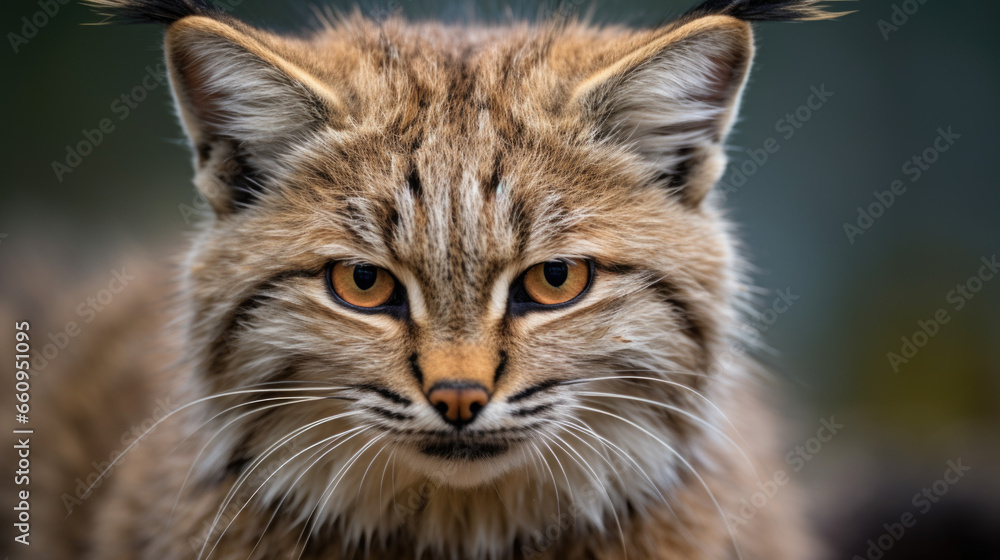A pampas cat on a branch tree in Peru A pampas cat on a branch tree in Peru