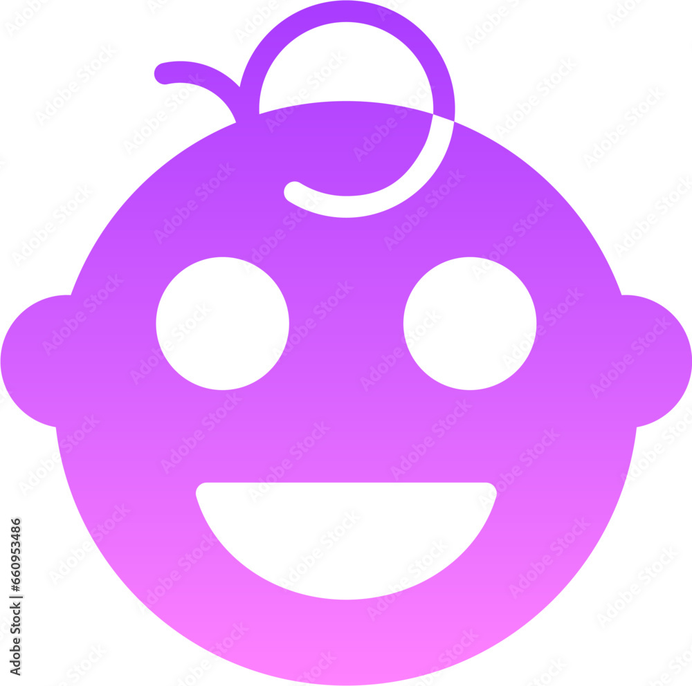 grinning Glyph Gradient Icon pictogram symbol visual illustration grinning Glyph Gradient Icon pictogram symbol visual illustration
