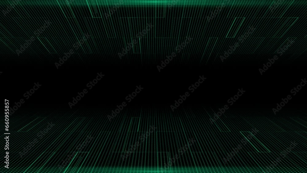 Modern flashing Turquoise particles futuristic on dark black background Modern flashing Turquoise particles futuristic on dark black background