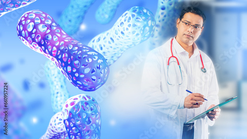 Man doctor. Employee of med...