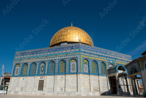 The Dome of the Rock, Temple Mount, al-Aqsa mosque, Jerusalem, Israel.