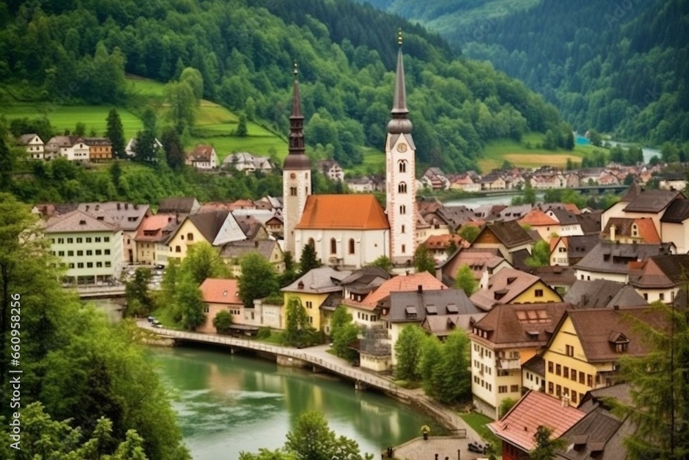 Austria: a town named Schrems in the state of Lower Austria. Generative AI