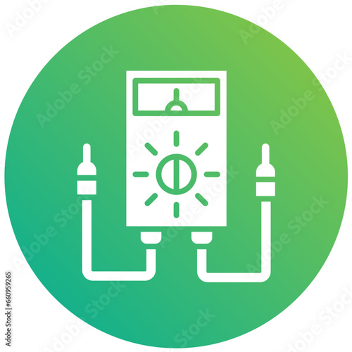 Voltmeter Vector Icon Design Illustration