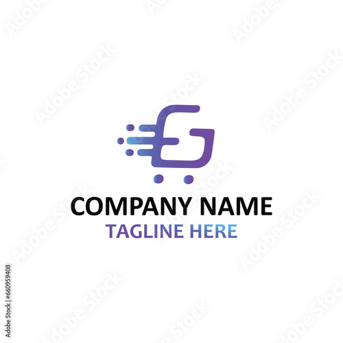letters g business logo design vector