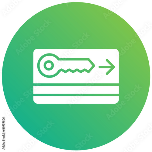 Key card Vector Icon Design Illustration