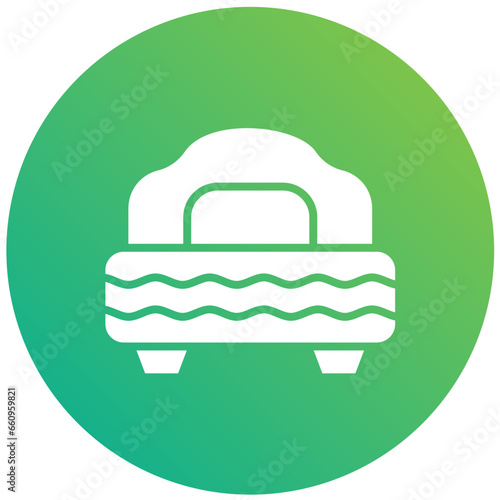 Single bed Vector Icon Design Illustration