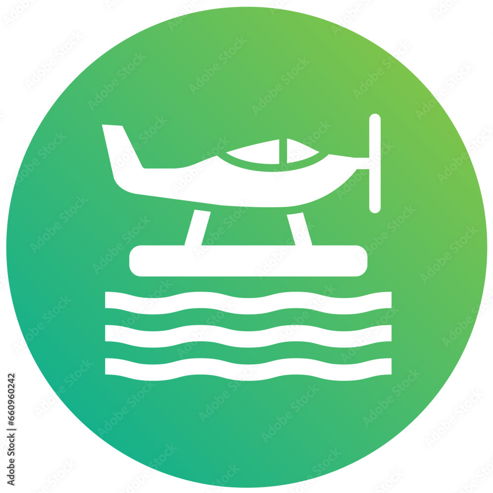 Seaplane Vector Icon Design Illustration Seaplane Vector Icon Design Illustration