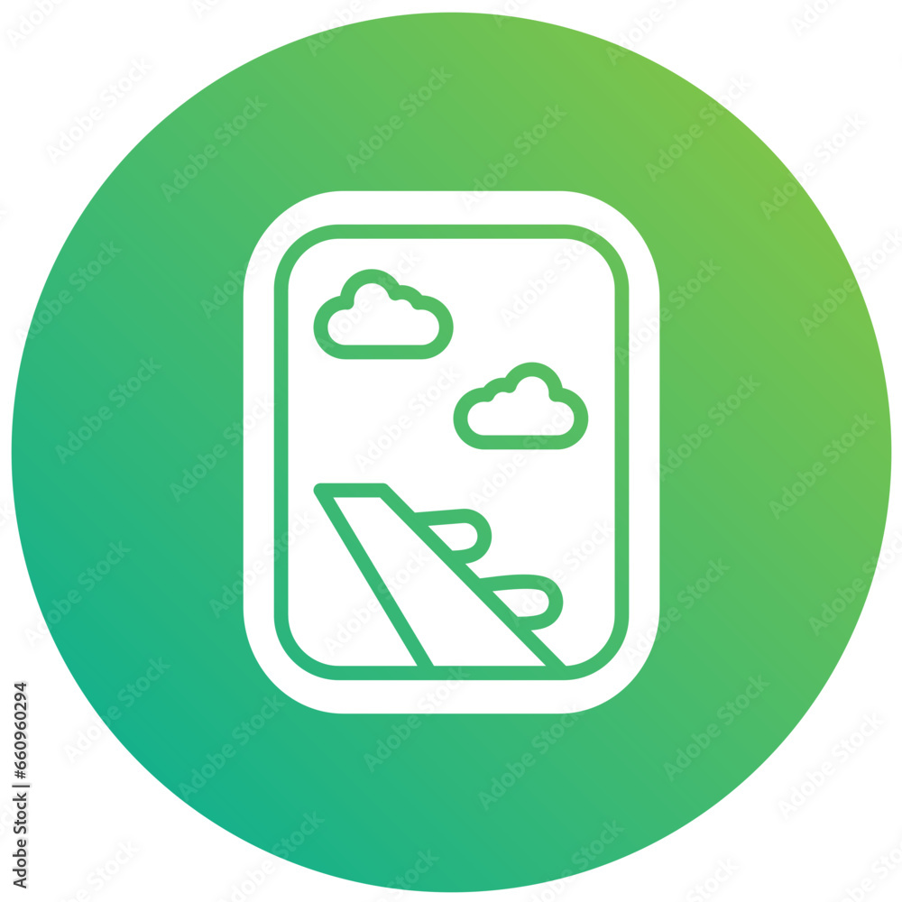 Airplane Window Vector Icon Design Illustration Airplane Window Vector Icon Design Illustration