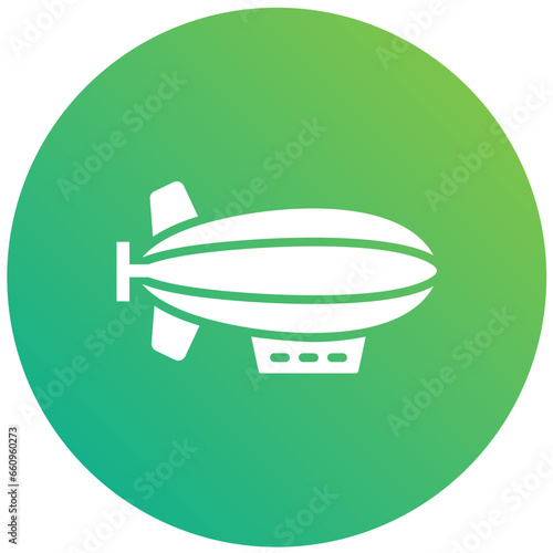 Zeppelin Vector Icon Design Illustration