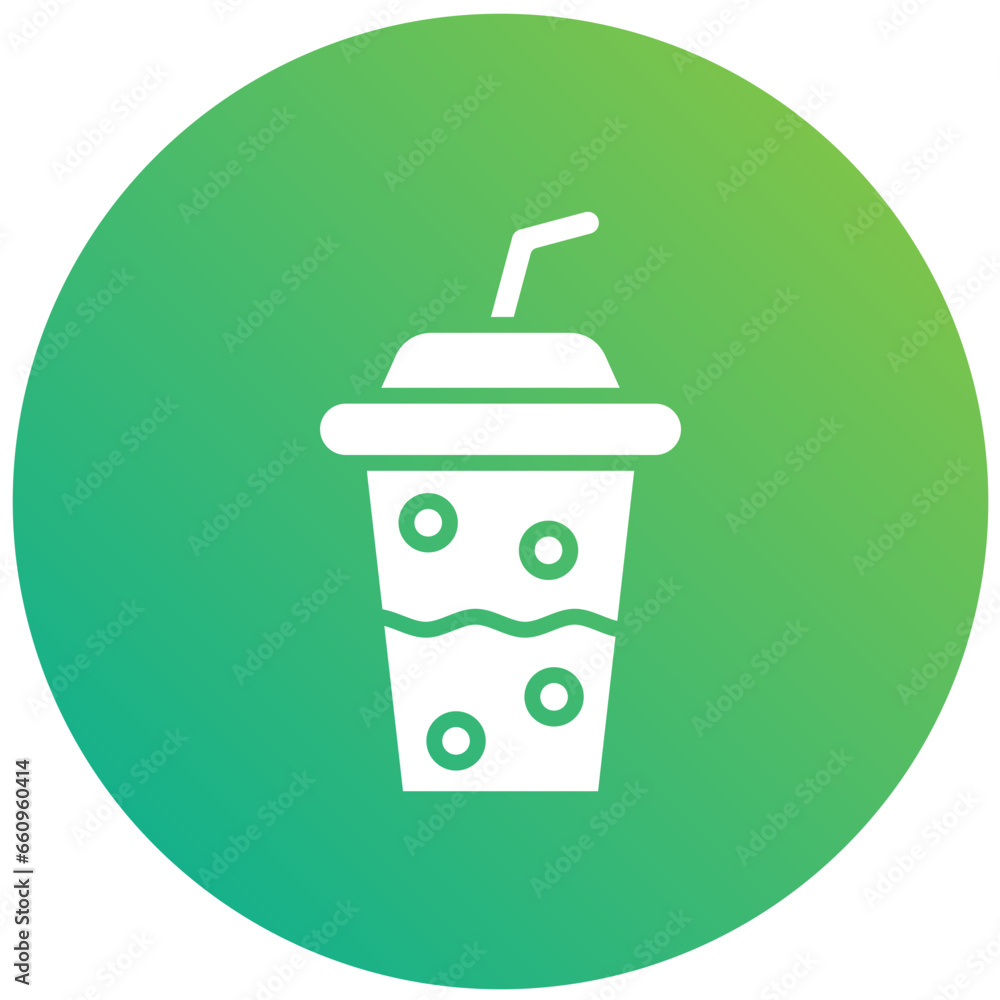 Obraz premium Plastic cup Vector Icon Design Illustration