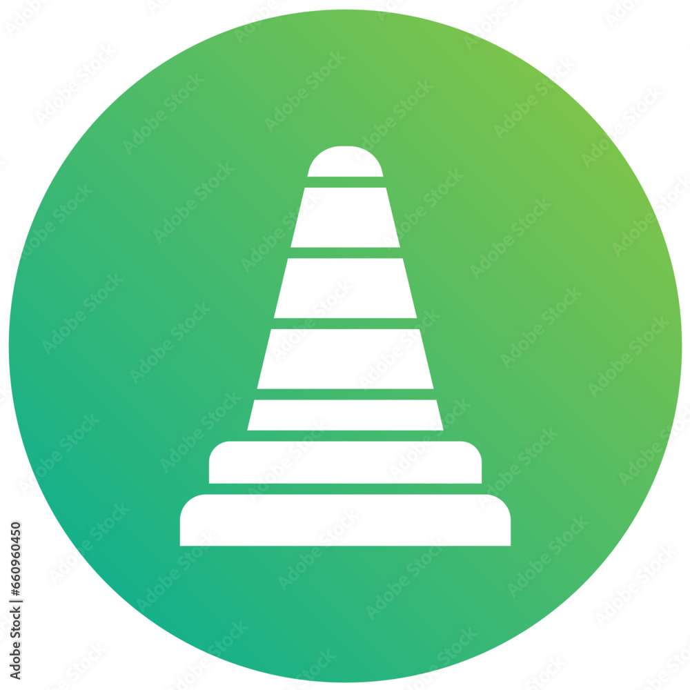 Traffic cone Vector Icon Design Illustration Traffic cone Vector Icon Design Illustration