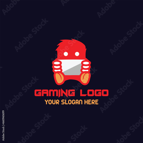 digital videos gaming logo design vector