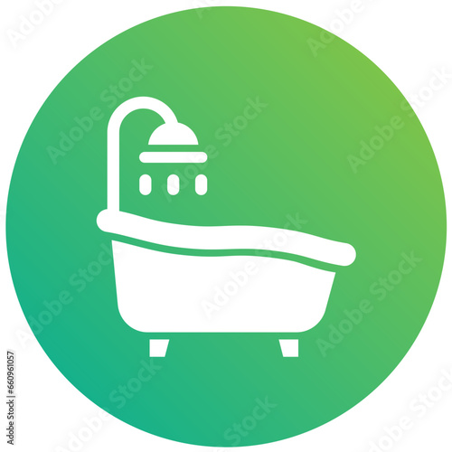 Bath tub Vector Icon Design Illustration