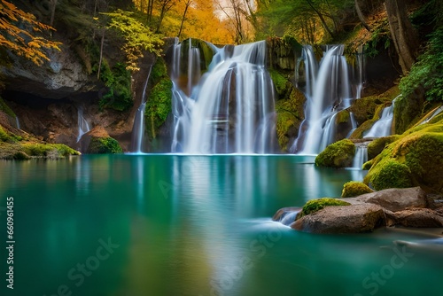 waterfall in the forest © sehar
