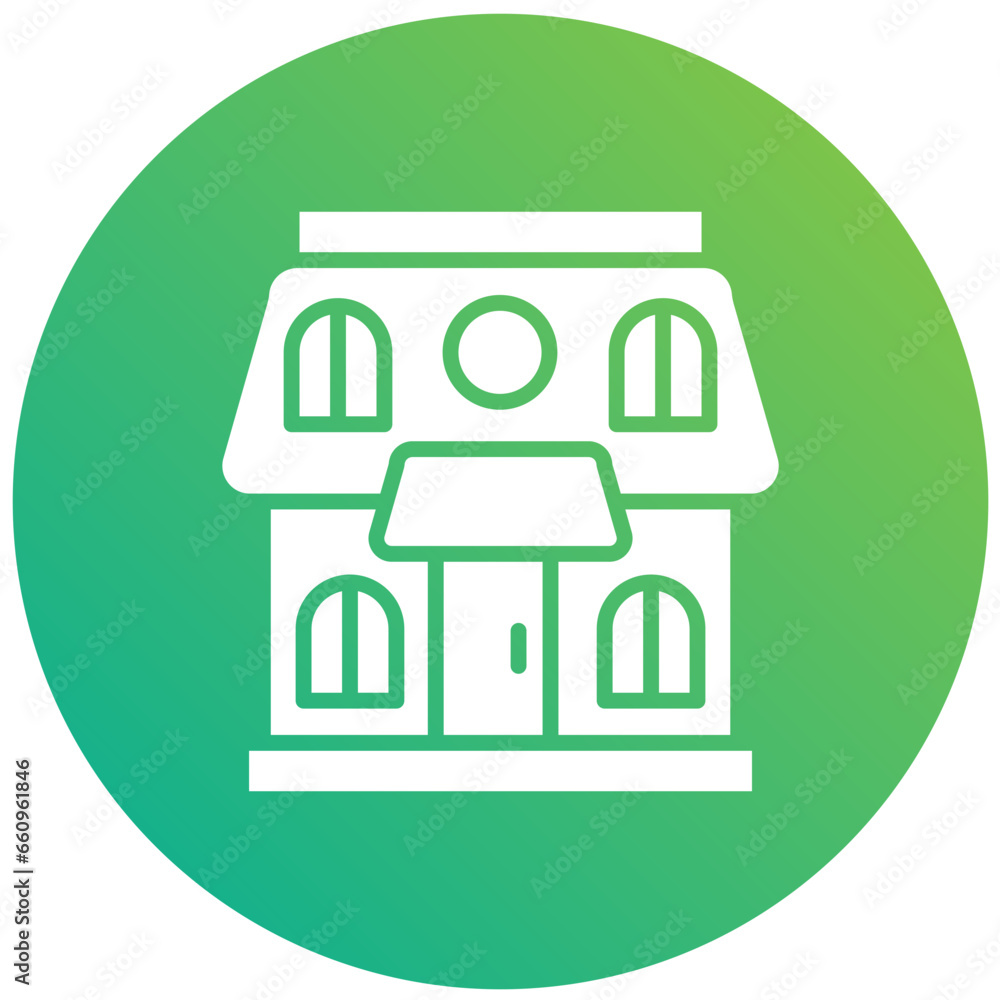 Doll house Vector Icon Design Illustration Doll house Vector Icon Design Illustration