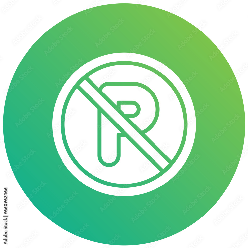 No parking Vector Icon Design Illustration No parking Vector Icon Design Illustration