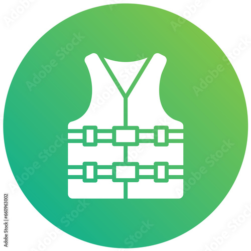 Life vest Vector Icon Design Illustration