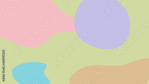 Abstract shapes in light colours Wallpaper 4K