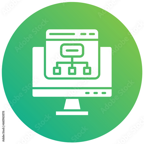 Sitemap Vector Icon Design Illustration