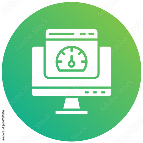 Speed test Vector Icon Design Illustration