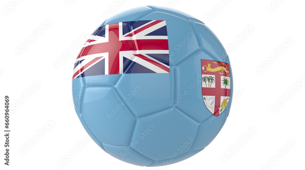Fiji Flag football on transparent background Fiji Flag football on transparent background