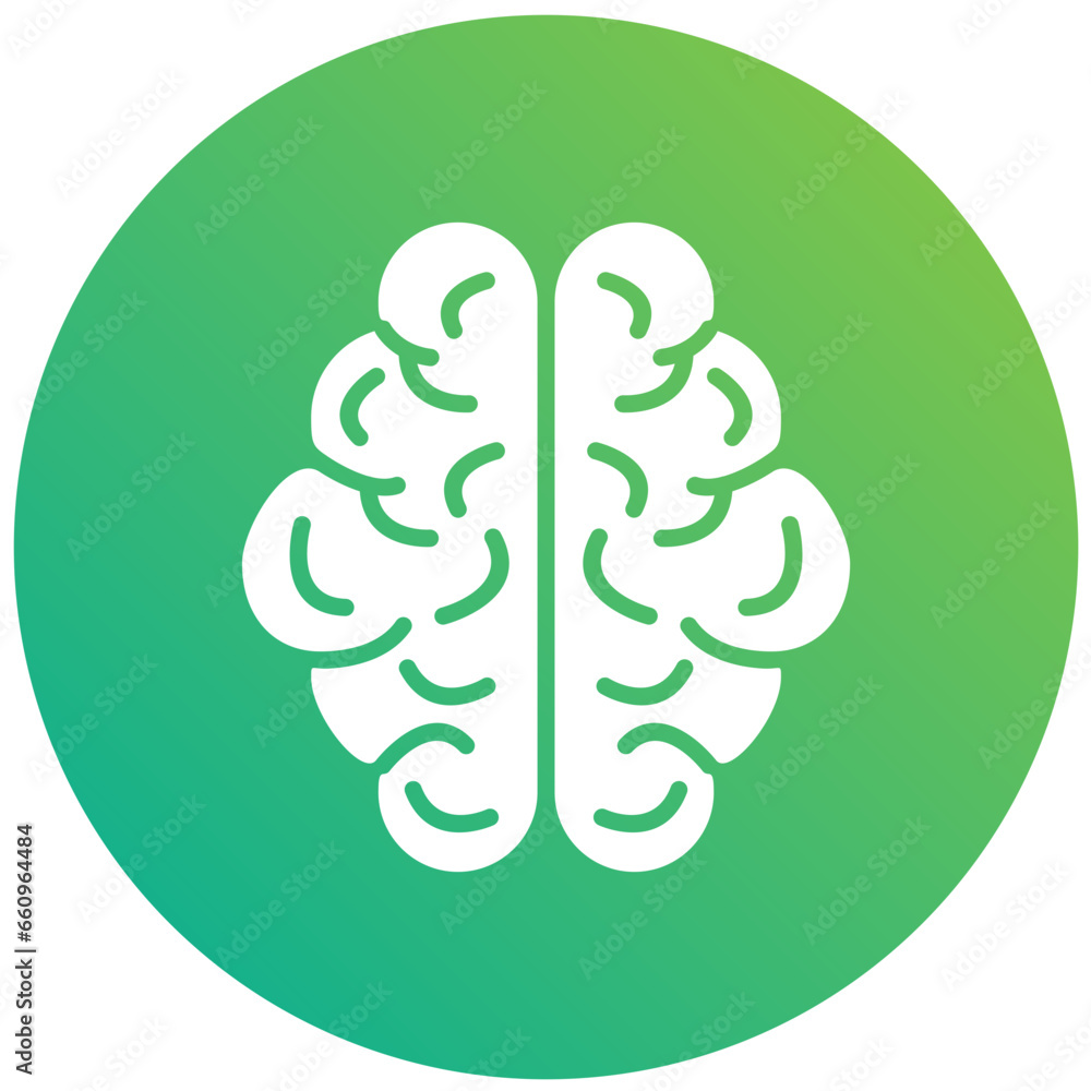 Human brain Vector Icon Design Illustration Human brain Vector Icon Design Illustration