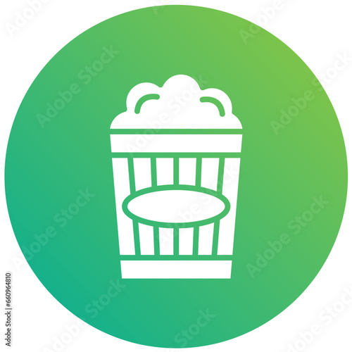 Popcorn Vector Icon Design Illustration