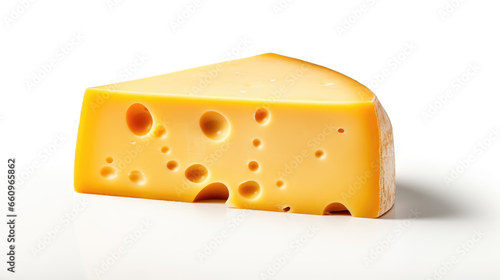 Piece of cheese isolated on white background. Piece of cheese isolated on white background.