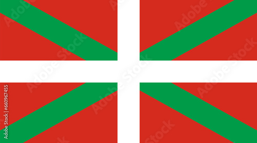 Flag of Basque Country (Kingdom of Spain, Autonomous communities of Spain) ikurrina, photo