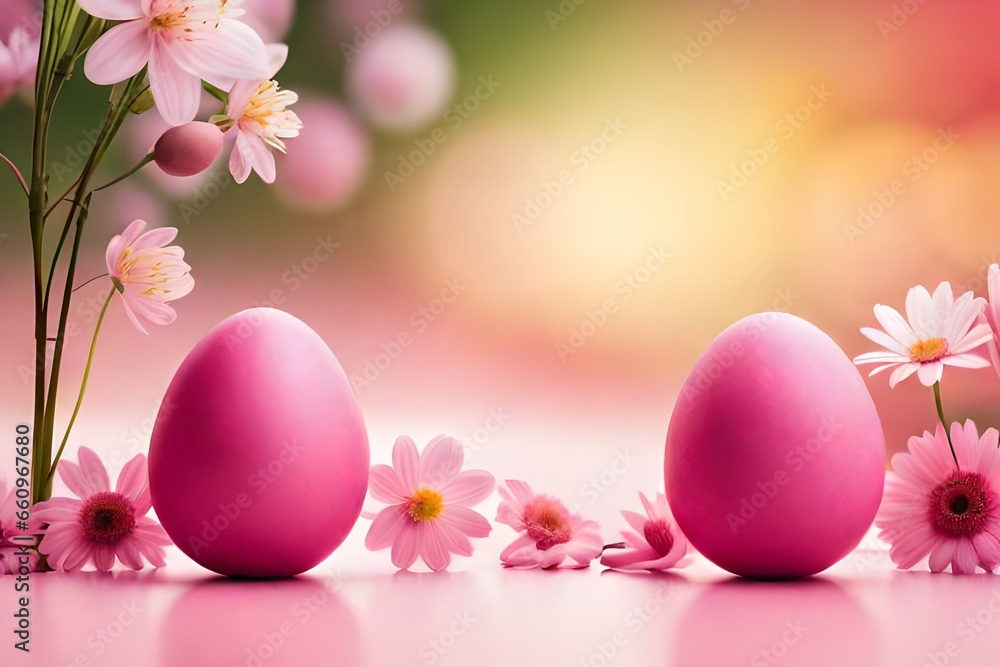 easter eggs and flowers easter eggs and flowers