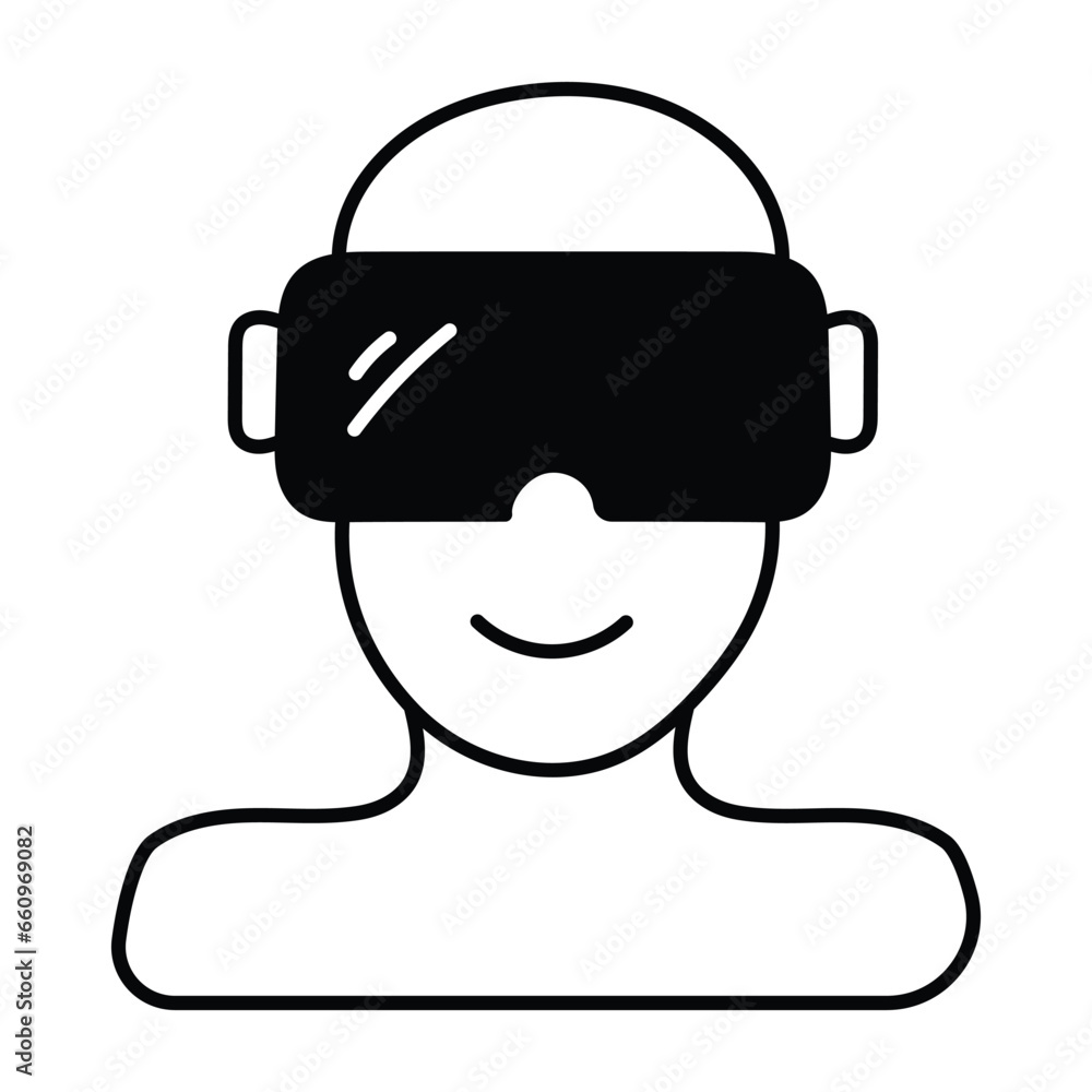 VR glasses doodle Icon Design illustration. Science and Technology Symbol on White background EPS 10 File VR glasses doodle Icon Design illustration. Science and Technology Symbol on White background EPS 10 File