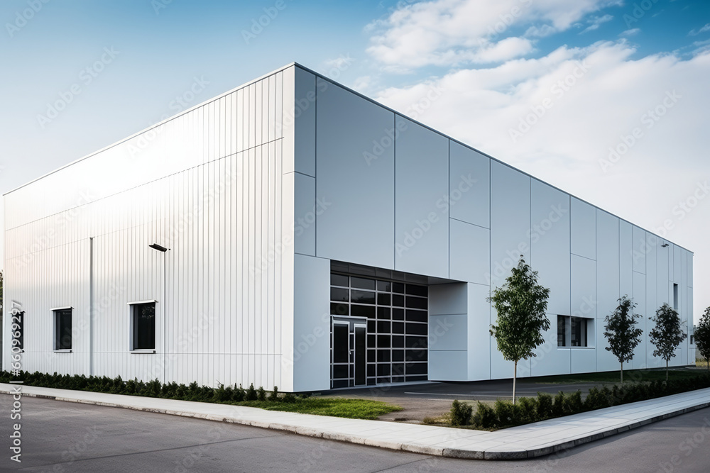 Fototapeta premium Large industrial warehouse