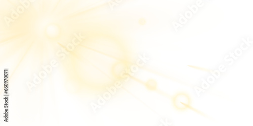 Lens flare sunlight light effect. Stock vector illustration isolated with no background layer.