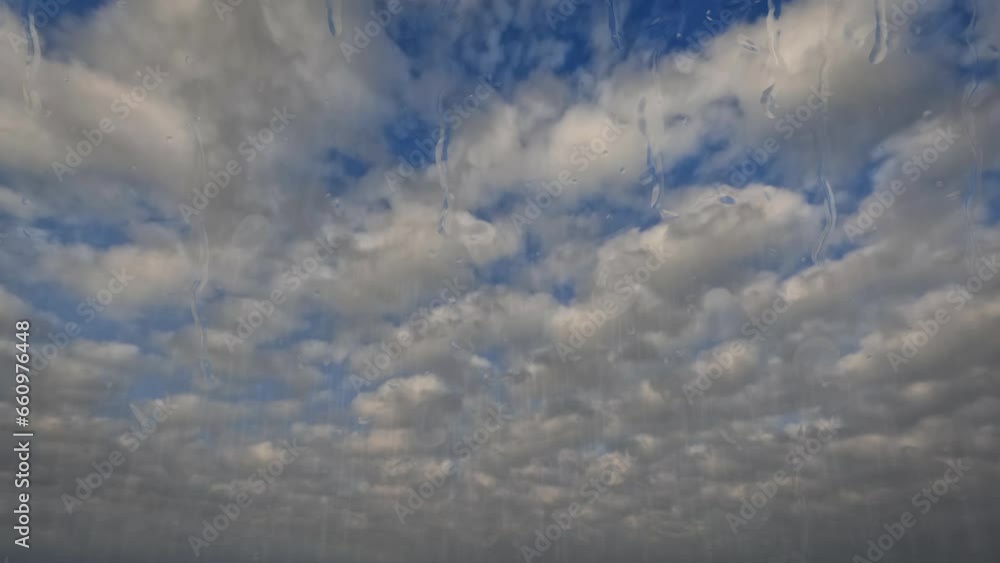 timelapse clip of summertime day rain with a little blue sky on background timelapse clip of summertime day rain with a little blue sky on background