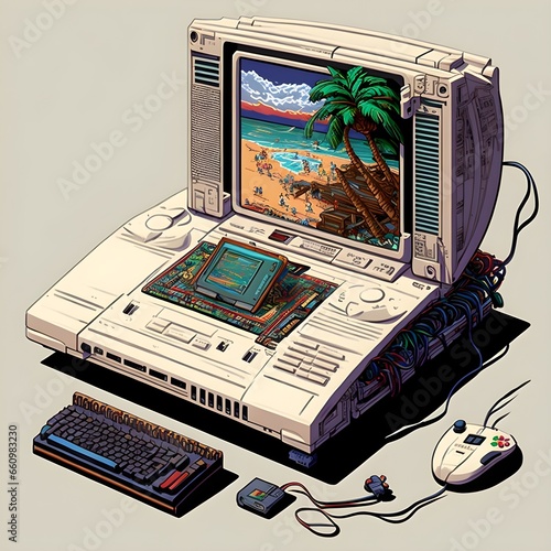 90s pc Amiga Atari Neogeo ntt doccomo old school technology  photo