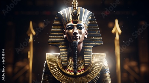 Fotografia Amun - The egyptian god of creation.generative ai